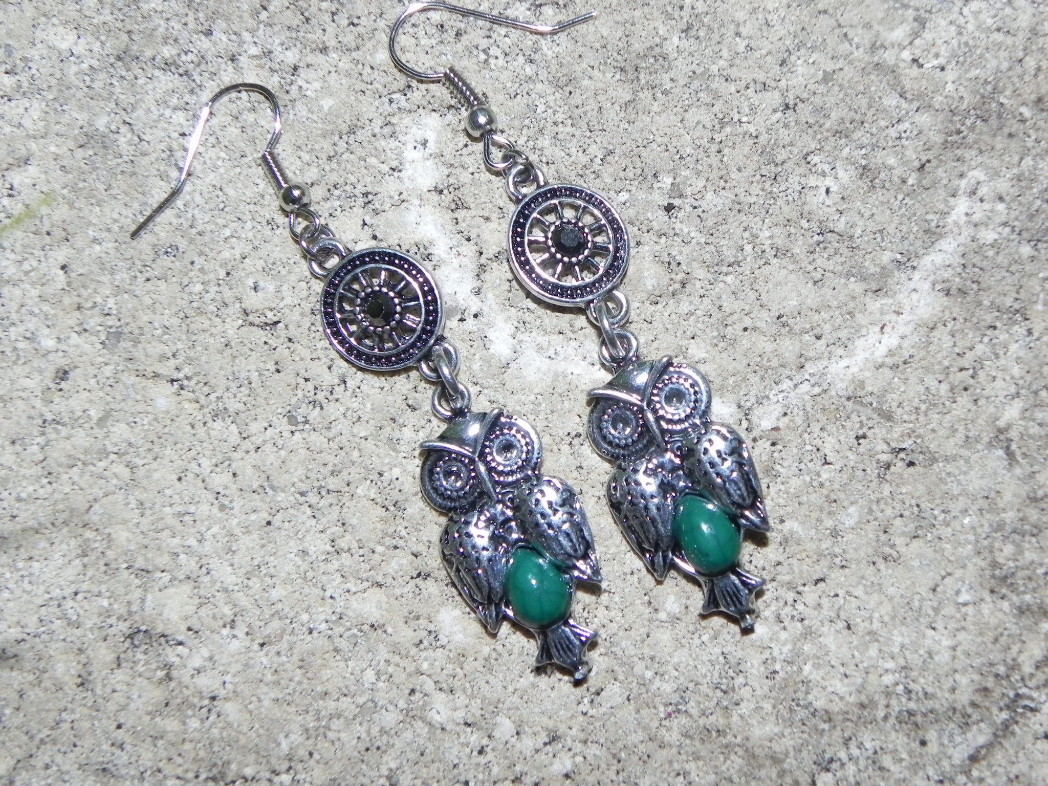 Hangin’ owl earrings