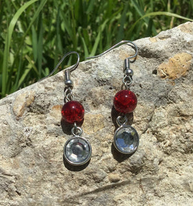 Glass Crystal Earrings