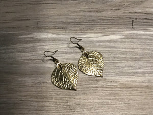 Gold Leaf Dangle Large